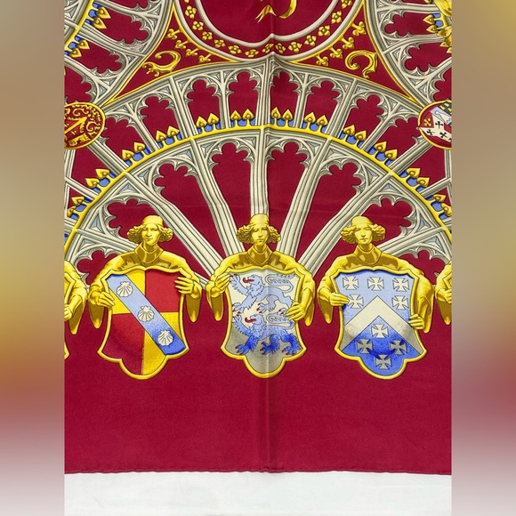 Hermes Silk Scarf British Heraldry By Vladimir Rybaltchenko Carre 90 - Picture 6 of 16